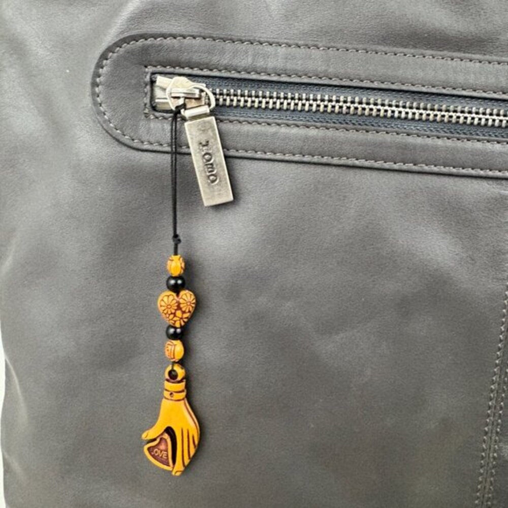 HOBO international Gray Leather Tote Shoulder Bag - Picture 8 of 14